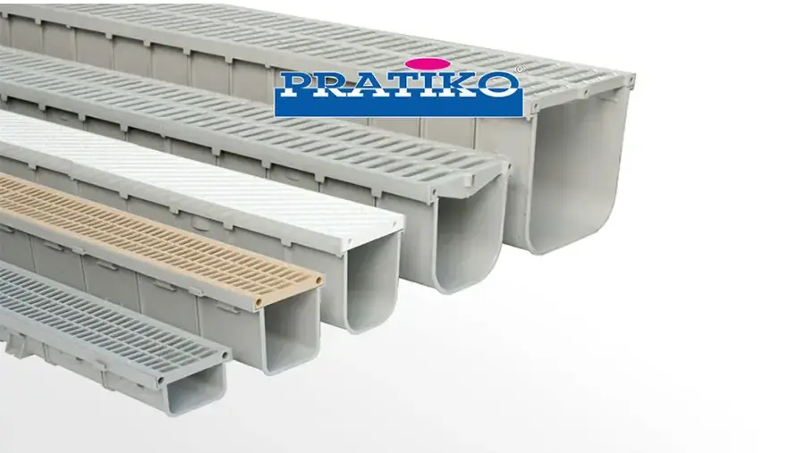 Canalette raccolta acqua per piscine in pvc First Corporation