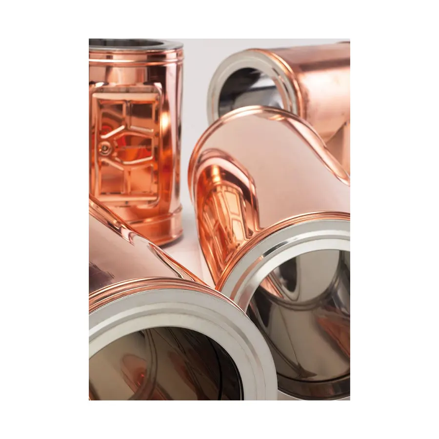 Canne fumarie inox, rame e preverniciate Roccheggiani