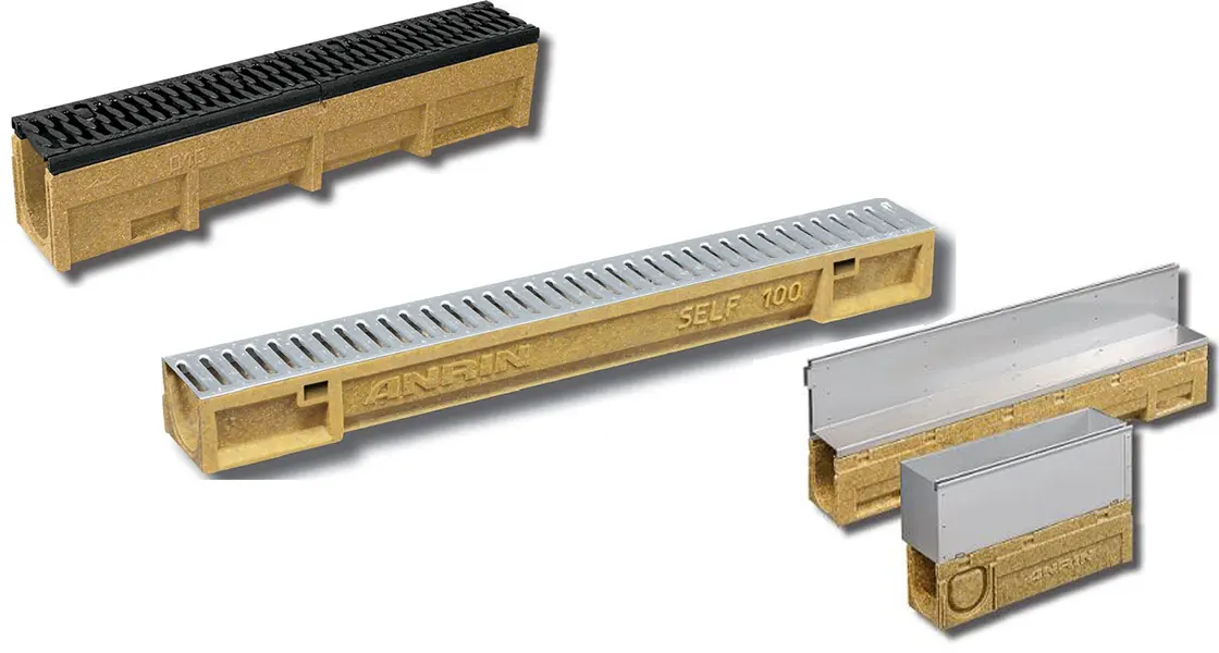 canalette di drenaggio cls